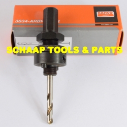 Opnamehouder voor gatzagen 32-210mm. Zeskant aansluiting 16mm | 3834-ARBR16152